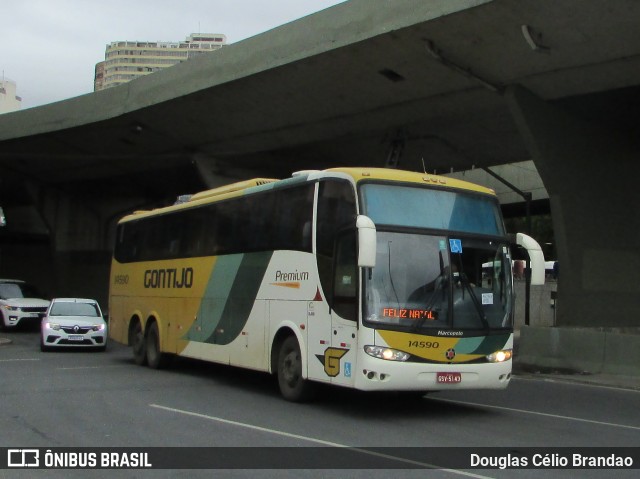 Empresa Gontijo de Transportes 14590 na cidade de Belo Horizonte, Minas Gerais, Brasil, por Douglas Célio Brandao. Número da foto: #12153201.