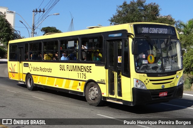 Viação Sul Fluminense 1175 na cidade de Volta Redonda, Rio de Janeiro, Brasil, por Paulo Henrique Pereira Borges. Número da foto: #12153533.