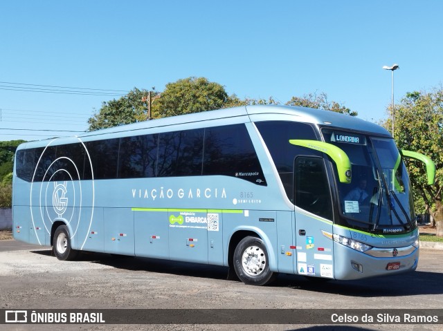 Viação Garcia 8165 na cidade de Paranavaí, Paraná, Brasil, por Celso da Silva Ramos. Número da foto: #12152270.