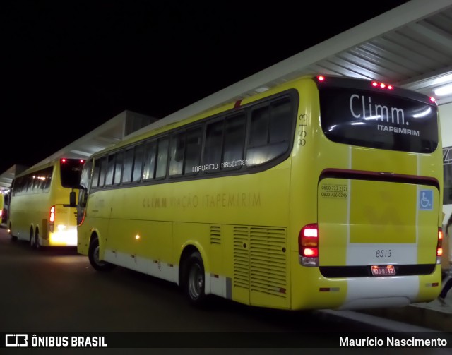 Viação Itapemirim 8513 na cidade de Belo Horizonte, Minas Gerais, Brasil, por Maurício Nascimento. Número da foto: #12156333.