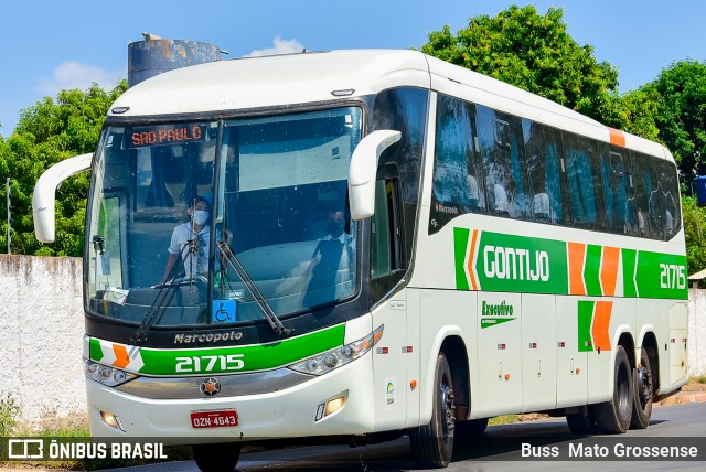 Empresa Gontijo de Transportes 21715 na cidade de Cuiabá, Mato Grosso, Brasil, por Buss Mato Grossense. Número da foto: #12154321.