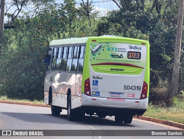 BsBus Mobilidade 504319 na cidade de Samambaia, Distrito Federal, Brasil, por Brenno Santos. Número da foto: #12155727.