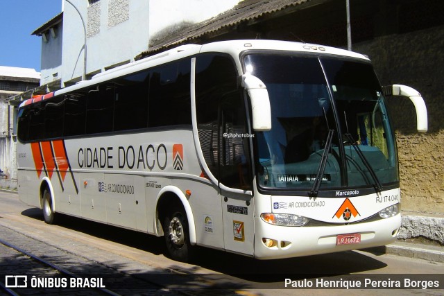 Viação Cidade do Aço RJ 174.040 na cidade de Rio de Janeiro, Rio de Janeiro, Brasil, por Paulo Henrique Pereira Borges. Número da foto: #12154829.
