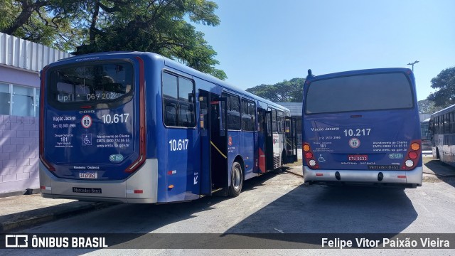 Viação Jacareí 10.617 na cidade de São José dos Campos, São Paulo, Brasil, por Felipe Vitor Paixão Vieira. Número da foto: #12155464.
