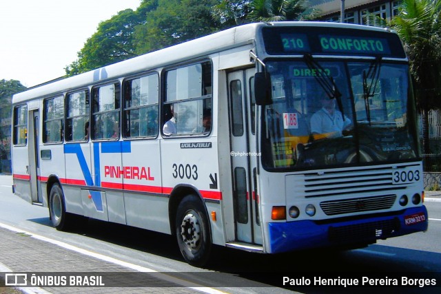 Viação Pinheiral 3003 na cidade de Volta Redonda, Rio de Janeiro, Brasil, por Paulo Henrique Pereira Borges. Número da foto: #12154661.
