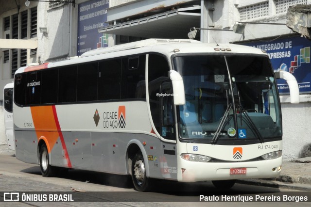 Viação Cidade do Aço RJ 174.040 na cidade de Rio de Janeiro, Rio de Janeiro, Brasil, por Paulo Henrique Pereira Borges. Número da foto: #12154833.