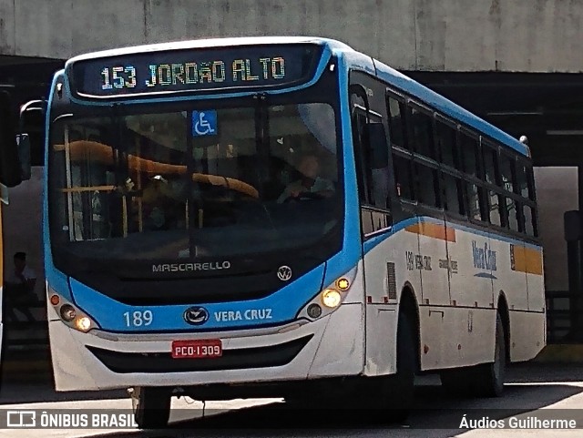 Expresso Vera Cruz 189 na cidade de Recife, Pernambuco, Brasil, por Áudios Guilherme. Número da foto: #12156745.
