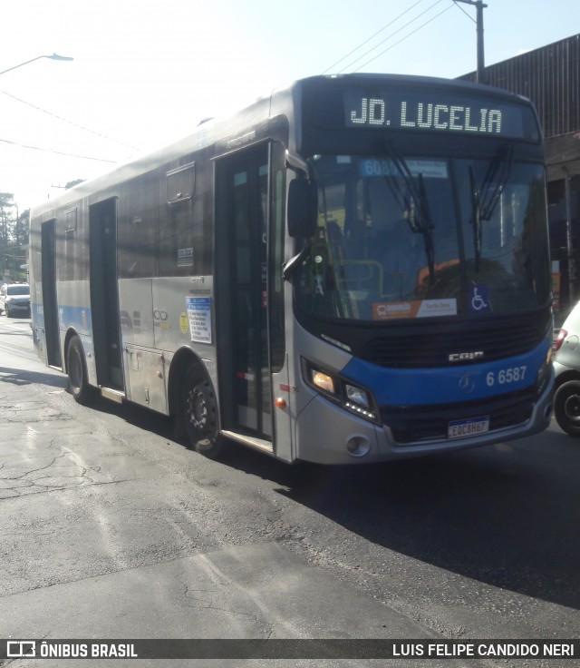 Transwolff Transportes e Turismo 6 6587 na cidade de São Paulo, São Paulo, Brasil, por LUIS FELIPE CANDIDO NERI. Número da foto: #12156978.