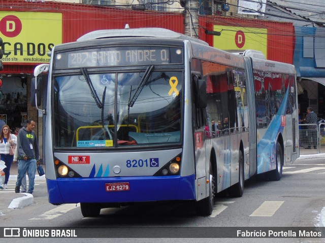 Next Mobilidade - ABC Sistema de Transporte 8201 na cidade de Santo André, São Paulo, Brasil, por Fabrício Portella Matos. Número da foto: #12157917.