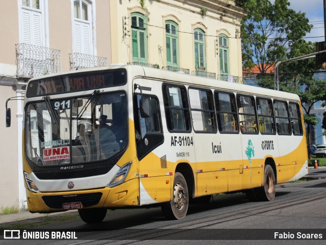Viação Forte AF-91104 na cidade de Belém, Pará, Brasil, por Fabio Soares. Número da foto: #12156729.