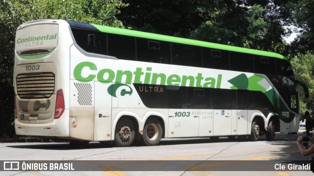 Viação Continental de Transportes 1003 na cidade de São Paulo, São Paulo, Brasil, por Cle Giraldi. Número da foto: #12156879.