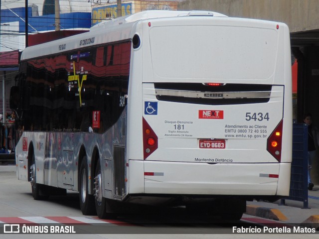 Next Mobilidade - ABC Sistema de Transporte 5434 na cidade de Santo André, São Paulo, Brasil, por Fabrício Portella Matos. Número da foto: #12157874.