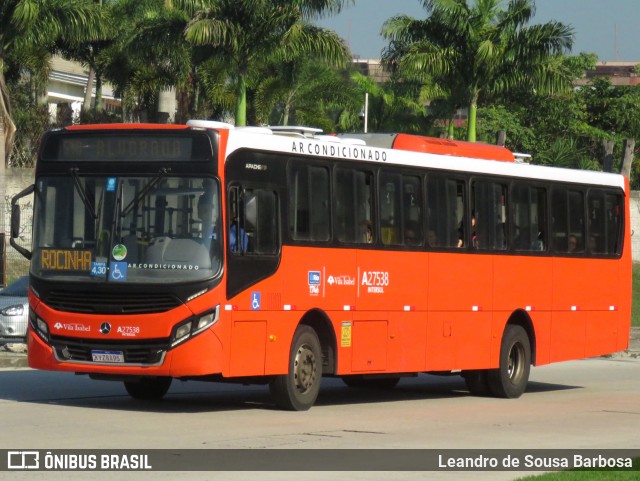 Transportes Vila Isabel A27538 na cidade de Rio de Janeiro, Rio de Janeiro, Brasil, por Leandro de Sousa Barbosa. Número da foto: #12157008.