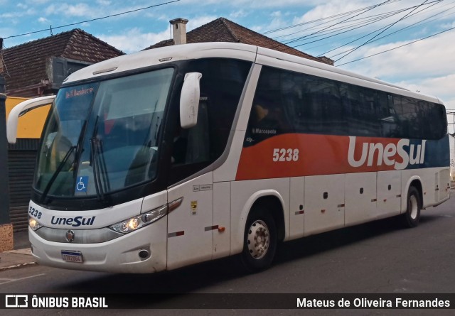 Unesul de Transportes 5238 na cidade de São Leopoldo, Rio Grande do Sul, Brasil, por Mateus de Oliveira Fernandes. Número da foto: #12156940.