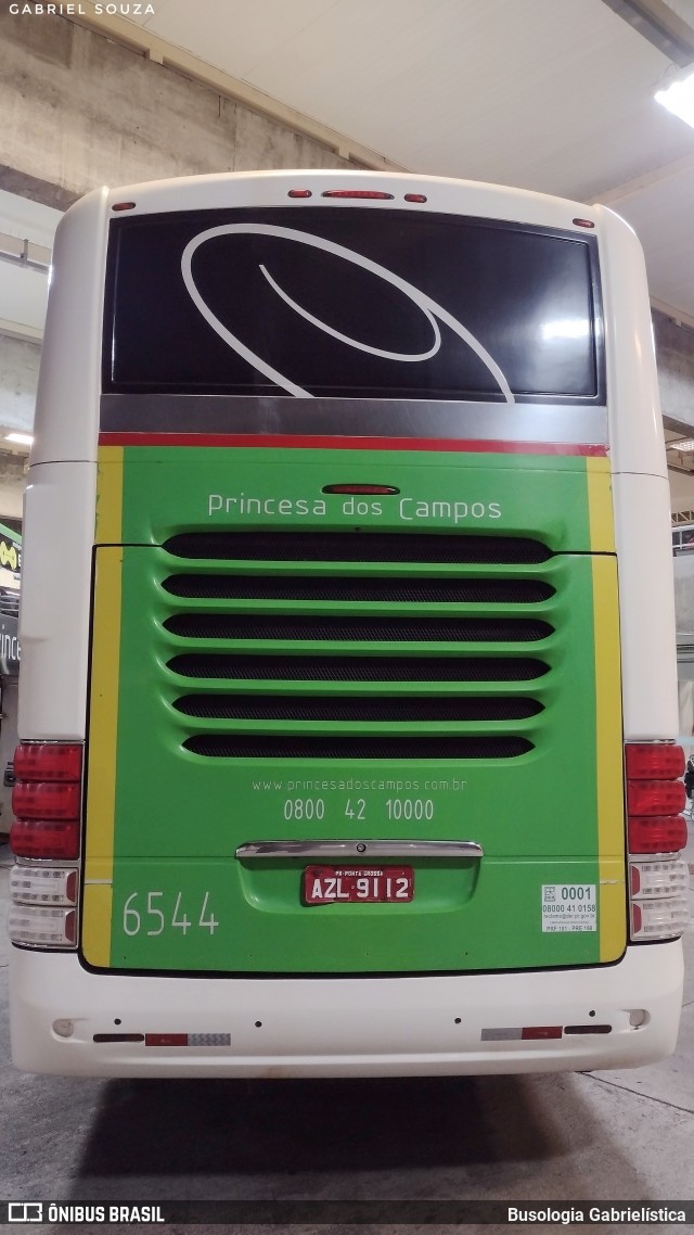 Expresso Princesa dos Campos 6544 na cidade de Curitiba, Paraná, Brasil, por Busologia Gabrielística. Número da foto: #12158158.