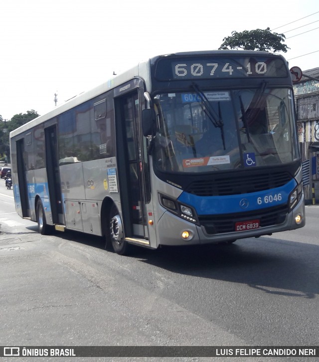 Transwolff Transportes e Turismo 6 6046 na cidade de São Paulo, São Paulo, Brasil, por LUIS FELIPE CANDIDO NERI. Número da foto: #12156986.