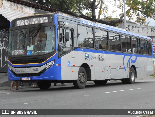Viação Vila Real B11622 na cidade de Rio de Janeiro, Rio de Janeiro, Brasil, por Augusto César. Número da foto: #12156559.