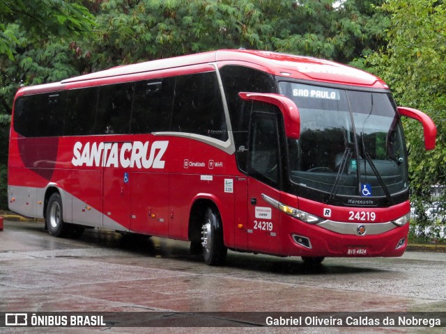 Viação Santa Cruz 24219 na cidade de São Paulo, São Paulo, Brasil, por Gabriel Oliveira Caldas da Nobrega. Número da foto: #12157196.