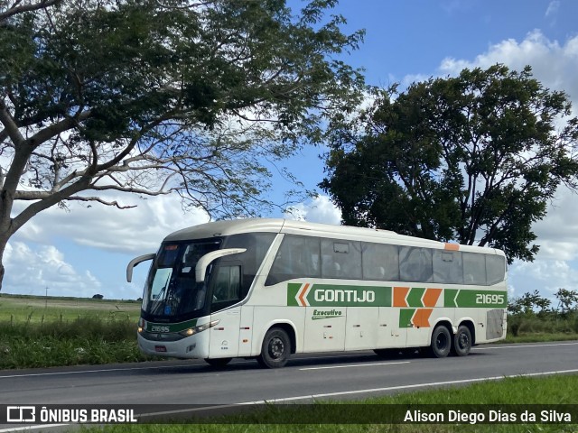 Empresa Gontijo de Transportes 21695 na cidade de Sobrado, Paraíba, Brasil, por Alison Diego Dias da Silva. Número da foto: #12158885.