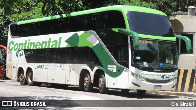 Viação Continental de Transportes 1003 na cidade de São Paulo, São Paulo, Brasil, por Cle Giraldi. Número da foto: #12158713.