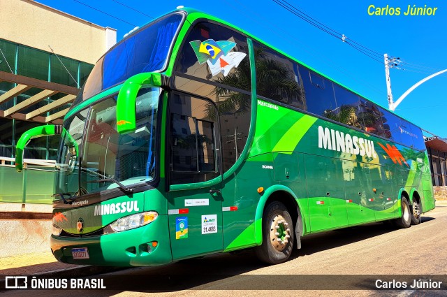 MinasSul - Minastur - Viação Minas Tour 95000 na cidade de Caldas Novas, Goiás, Brasil, por Carlos Júnior. Número da foto: #12156438.