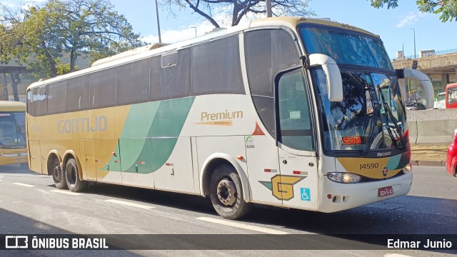 Empresa Gontijo de Transportes 14590 na cidade de Belo Horizonte, Minas Gerais, Brasil, por Edmar Junio. Número da foto: #12158438.