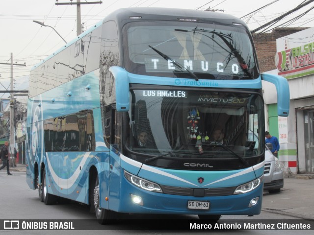 TranSantin SDDH61 na cidade de Estación Central, Santiago, Metropolitana de Santiago, Chile, por Marco Antonio Martinez Cifuentes. Número da foto: #12156652.