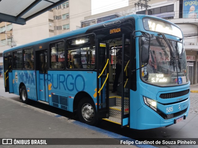 FAOL - Friburgo Auto Ônibus 585 na cidade de Nova Friburgo, Rio de Janeiro, Brasil, por Felipe Cardinot de Souza Pinheiro. Número da foto: #12156908.