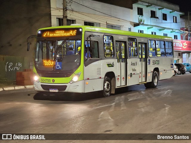 BsBus Mobilidade 504700 na cidade de Samambaia, Distrito Federal, Brasil, por Brenno Santos. Número da foto: #12158295.