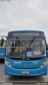 Biguaçu Transportes Coletivos Administração e Participação 1115 na cidade de Florianópolis, Santa Catarina, Brasil, por Busologia Gabrielística. Número da foto: #12158126.