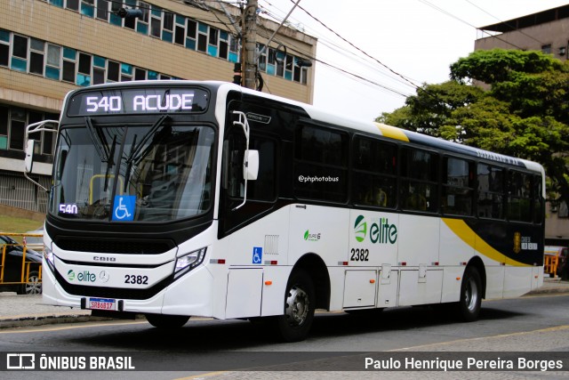 Viação Elite 2382 na cidade de Volta Redonda, Rio de Janeiro, Brasil, por Paulo Henrique Pereira Borges. Número da foto: #12159805.