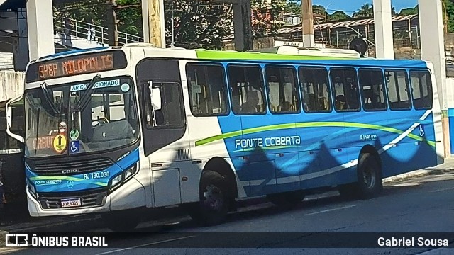 Viação Ponte Coberta RJ 190.030 na cidade de Nilópolis, Rio de Janeiro, Brasil, por Gabriel Sousa. Número da foto: #12160787.