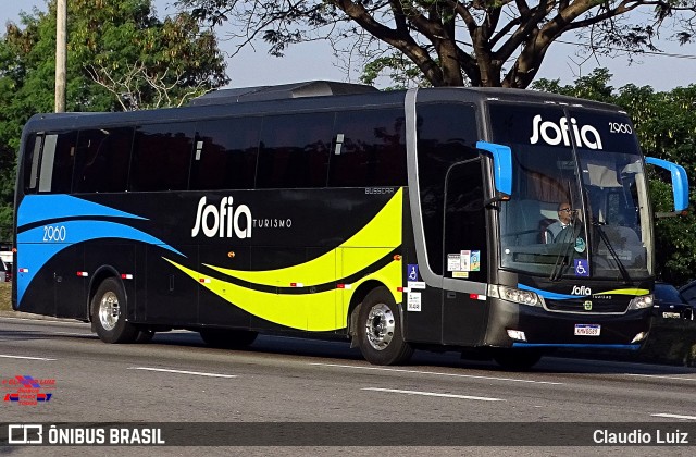 Sofia Turismo 2960 na cidade de Rio de Janeiro, Rio de Janeiro, Brasil, por Claudio Luiz. Número da foto: #12159197.