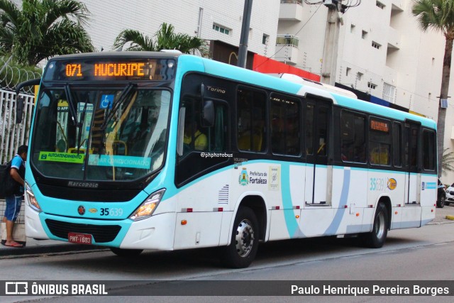 Rota Sol > Vega Transporte Urbano 35639 na cidade de Fortaleza, Ceará, Brasil, por Paulo Henrique Pereira Borges. Número da foto: #12159643.