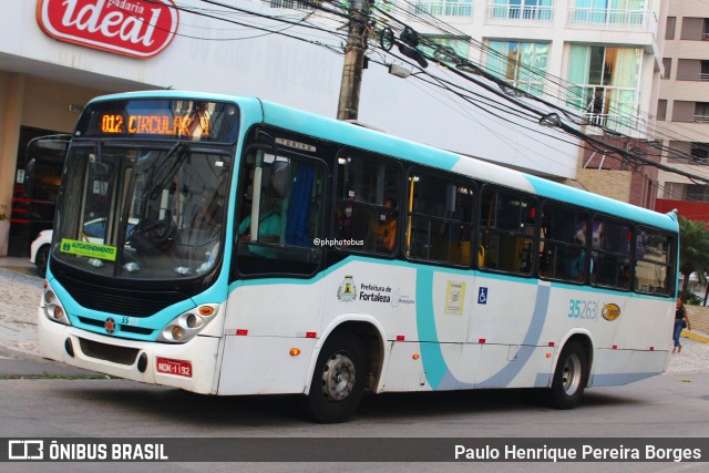 Rota Sol > Vega Transporte Urbano 35263 na cidade de Fortaleza, Ceará, Brasil, por Paulo Henrique Pereira Borges. Número da foto: #12159624.