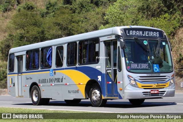 Viação Barra do Piraí Turismo RJ 113.019 na cidade de Piraí, Rio de Janeiro, Brasil, por Paulo Henrique Pereira Borges. Número da foto: #12159792.
