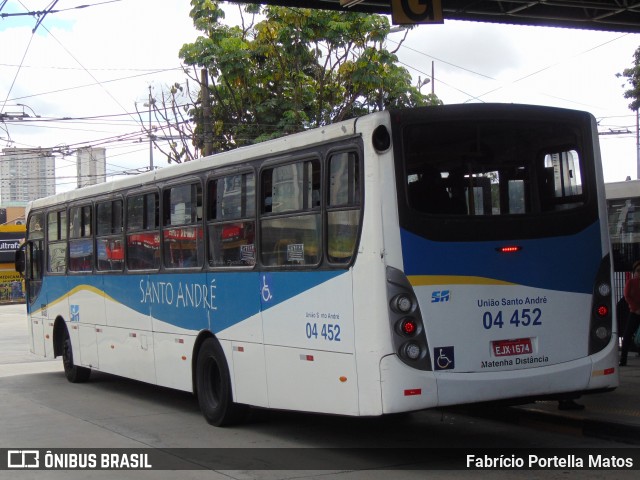 ETURSA - Emp. de Transp. Urbano e Rodoviário de Santo André 04 452 na cidade de Santo André, São Paulo, Brasil, por Fabrício Portella Matos. Número da foto: #12159852.