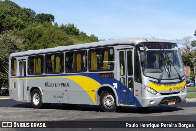 Viação Barra do Piraí Turismo RJ 113.019 na cidade de Barra do Piraí, Rio de Janeiro, Brasil, por Paulo Henrique Pereira Borges. Número da foto: #12159789.