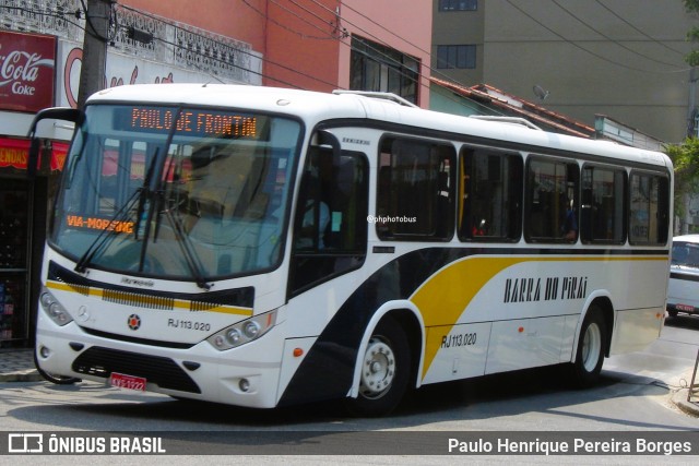 Viação Barra do Piraí Turismo RJ 113.020 na cidade de Barra do Piraí, Rio de Janeiro, Brasil, por Paulo Henrique Pereira Borges. Número da foto: #12159794.