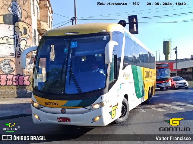 Empresa Gontijo de Transportes 18700 na cidade de Belo Horizonte, Minas Gerais, Brasil, por Valter Francisco. Número da foto: #12159293.
