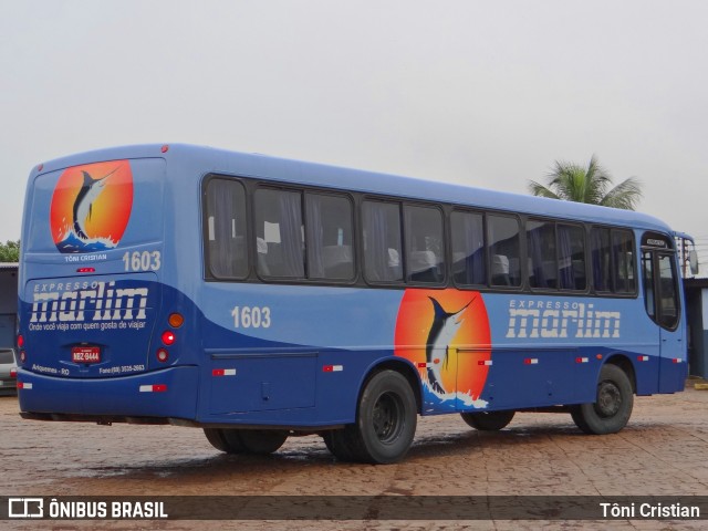 Expresso Marlim 1603 na cidade de Ariquemes, Rondônia, Brasil, por Tôni Cristian. Número da foto: #12159079.