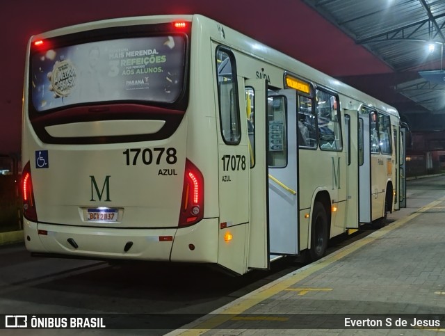 Expresso Azul 17078 na cidade de Pinhais, Paraná, Brasil, por Everton S de Jesus. Número da foto: #12158943.