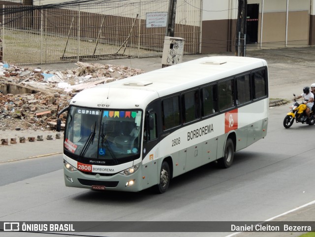 Borborema Imperial Transportes 2808 na cidade de Jaboatão dos Guararapes, Pernambuco, Brasil, por Daniel Cleiton  Bezerra. Número da foto: #12215373.