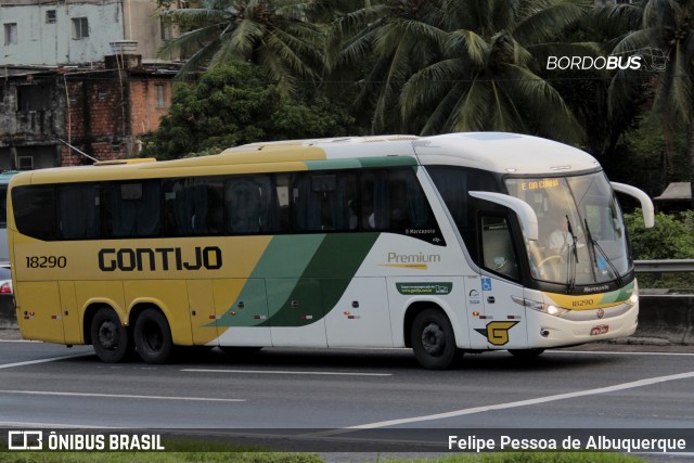 Empresa Gontijo de Transportes 18290 na cidade de Salvador, Bahia, Brasil, por Felipe Pessoa de Albuquerque. Número da foto: #12215310.