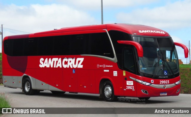 Viação Santa Cruz 29923 na cidade de Lavras, Minas Gerais, Brasil, por Andrey Gustavo. Número da foto: #12215620.