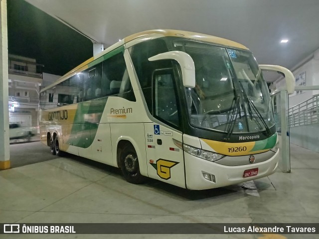 Empresa Gontijo de Transportes 19260 na cidade de Machado, Minas Gerais, Brasil, por Lucas Alexandre Tavares. Número da foto: #12214192.