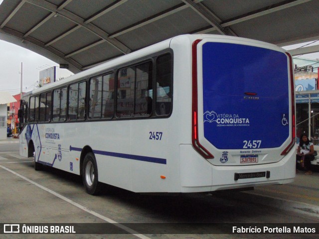 ATT - Atlântico Transportes e Turismo - Vitória da Conquista 2457 na cidade de Vitória da Conquista, Bahia, Brasil, por Fabrício Portella Matos. Número da foto: #12214621.