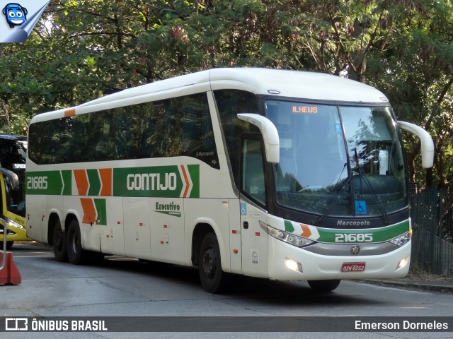 Empresa Gontijo de Transportes 21685 na cidade de São Paulo, São Paulo, Brasil, por Emerson Dorneles. Número da foto: #12214254.
