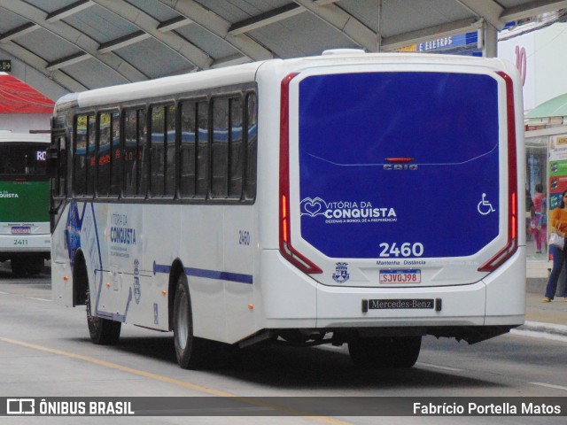 ATT - Atlântico Transportes e Turismo - Vitória da Conquista 2460 na cidade de Vitória da Conquista, Bahia, Brasil, por Fabrício Portella Matos. Número da foto: #12214661.
