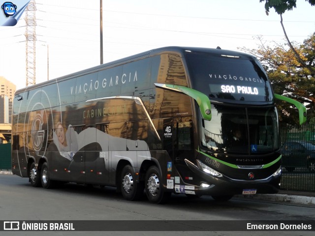 Viação Garcia 86108 na cidade de São Paulo, São Paulo, Brasil, por Emerson Dorneles. Número da foto: #12214297.